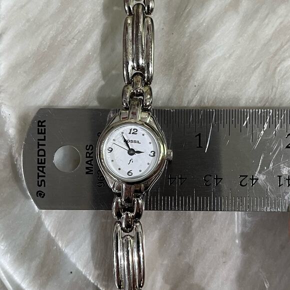 Fossil F2 ES8969 Stainless Steel Analog Quartz Silver Link Bracelet Wrist Watch main image 13